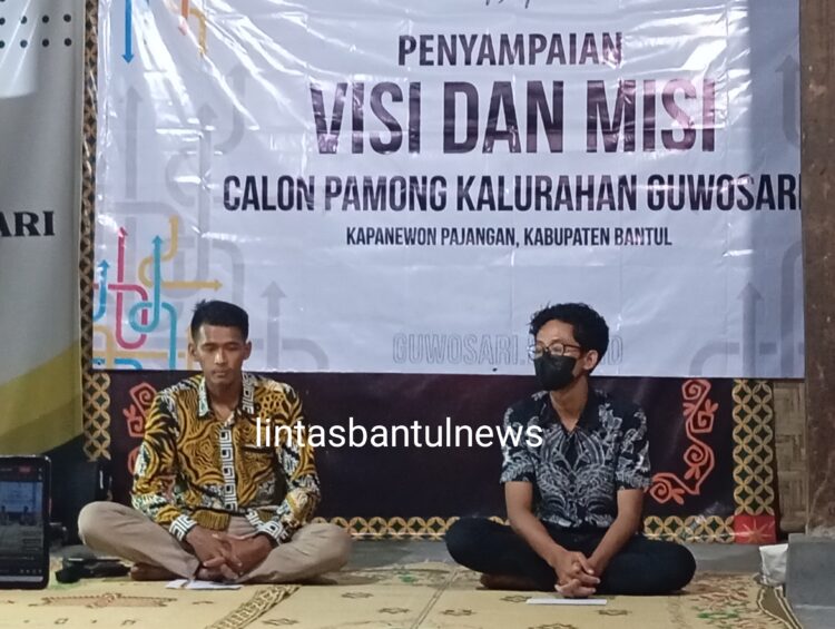 SARASEHAN PENYAMPAIAN VISI DAN MISI CALON PAMONG KALURAHAN GUWOSARI KAPANEWON PAJANGAN KABUPATEN BANTUL DIY