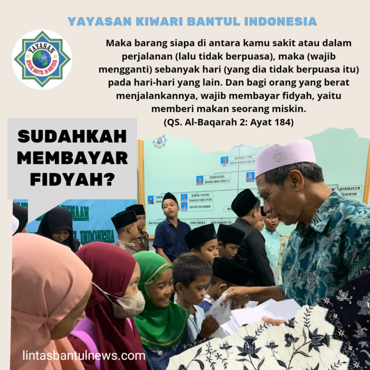 Siapa yang Berhak Menerima Fidyah?
